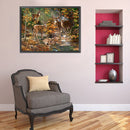 5D Diamond Painting Kit DIY Forest Elks Full Square Drill Mosaic Picture Decor