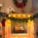 Halloween 10 LED Pumpkin String Lights Lantern Lamp Home Party Christmas Decors