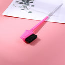 Double Sided Hair Edge Brushes Comb Pin Tail Hair Styling Tool (Rose Red)
