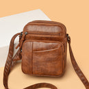 Retro Designer Small Handbag for Women PU Soft Leather Crossbody Shoulder Bags