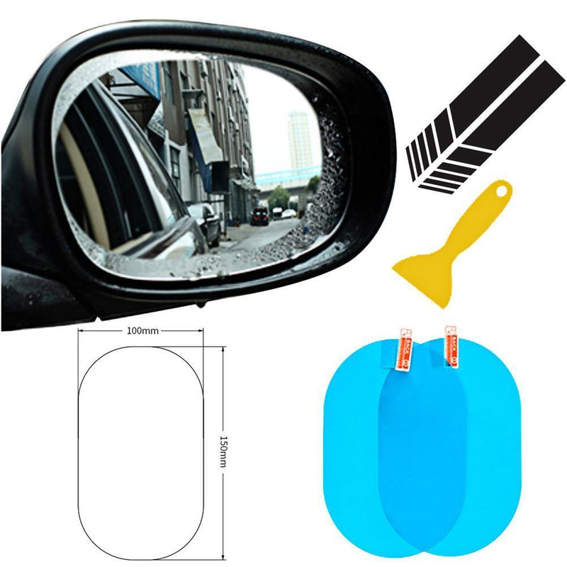 100x150mm Car Rearview Mirror Anti Fog Films+Door Mirror Styling Decals Newly