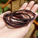 Random Color Gift Concise Women Girl Hair Tie Rope 4 in 1 Hair Ring High Elastic
