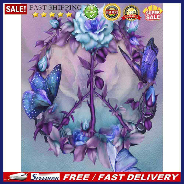 Digital Oil Painting By Numbers Kits Flower DIY Hanger Decor Room Wall Canvas
