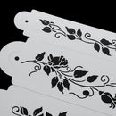 Icing Lace Mould Sugarcraft Tools Tree Vine Leaves Cake Stencil Fondant Border