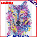 5D DIY Special Shaped Diamond Painting Wolf Head Cross Stitch Kits Bedroom Decor