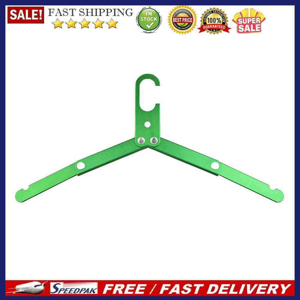 Metal Foldable Clothing Drying Rack Coat Clothes Hanger for Outdoor Camp Ho