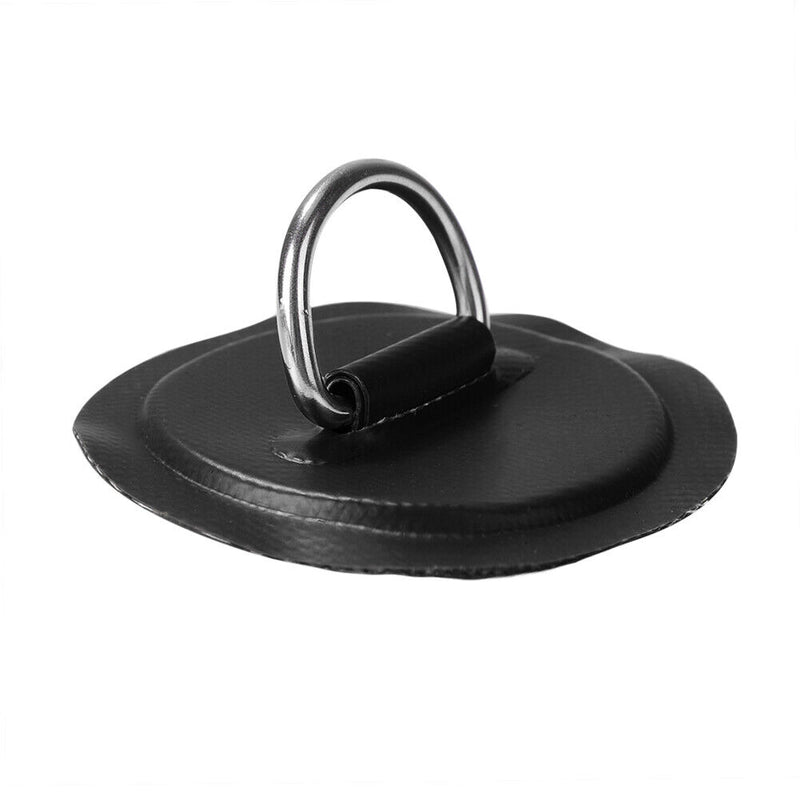 Stainless Steel D Ring Pad Patch 2.5m Rope Kit for Paddle Board (Black) Newly