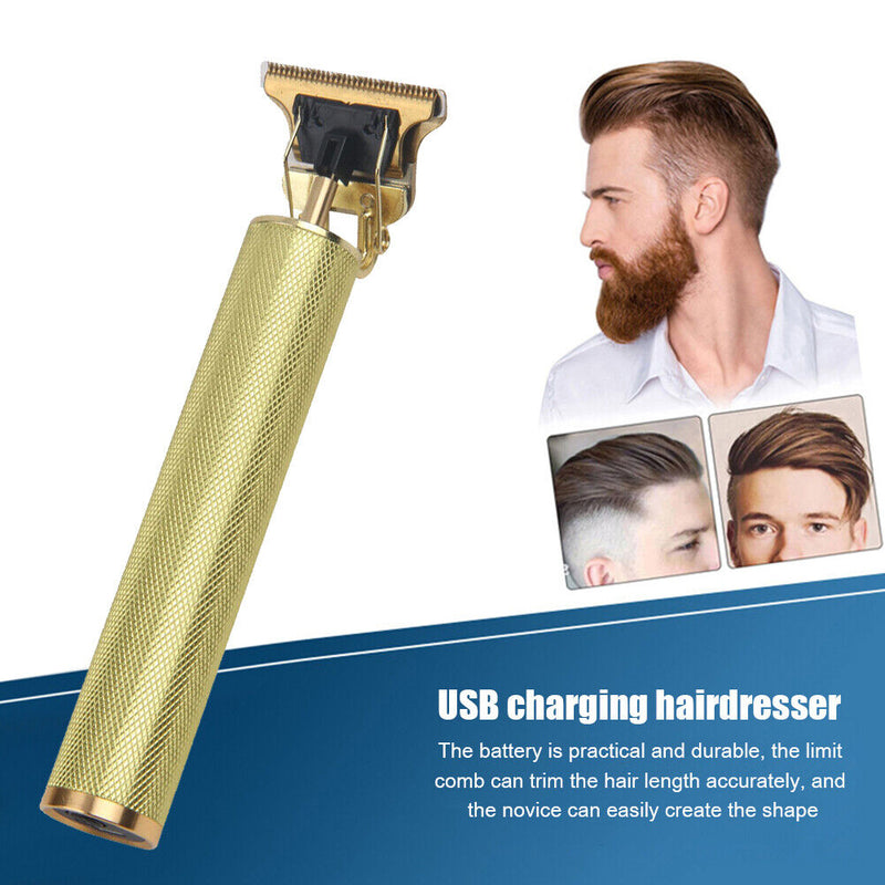 Aluminum Alloy Electric Hair Clipper USB Recharge Shaver Men Hair Cut Machine