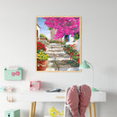 Yard Corner Oil Paint By Numbers Kit DIY Drawing Picture for Adults Home Decor