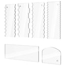 Spatulas Decorating Contour Comb Cake Scraper Set Transparent Clear Acrylic