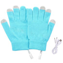 USB Electric Heating Gloves Comfortable Heated Gloves Hand Warmer (Black)