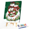 Christmas Snowman Oil Paint By Numbers DIY Drawing Hand Painted Wall Art Craf