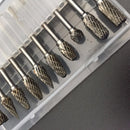 Nail Art 20 Holes Slots Drill Bit Holder Display Grinding Heads Storage Box