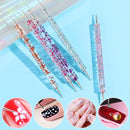 5Pcs Fashion DIY Marbleizing 2 Way Painting Manicure Tools Dotting Pen Nail Art