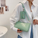 Fashion Women Composite Bags Stone Pattern Small Messenger Bag Casual PU Handbag
