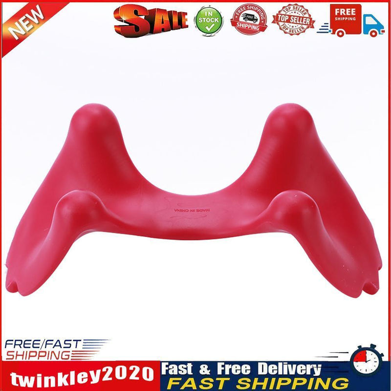 Portable Plastic Manual Cervical Massager Shoulder Head Back Tool (Pink) Newly