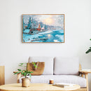 DIY Winter Scene Painting By Numbers Frameless Hand Painted Artwork Wall Decor