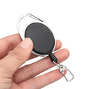Belt Chain Clips Retractable Key Ring Buckle Name Tag Badge Reel ID Card Holder