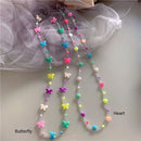 Heart Beaded Sunglasses Chain Eyeglass Strap Face Lanyard Beaded Glasses Chains