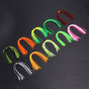 10 Bundles 50 Strands Silicone Skirts Fishing Skirt Rubber Jig Lure Mixed Color
