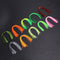 10 Bundles 50 Strands Silicone Skirts Fishing Skirt Rubber Jig Lure Mixed Color