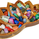 Crystal Display Holder Lotus Shaped Healing Stones Tray Desktop Organizers Newly