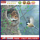 Squirrel and bird 5D Diamond Painting DIY Full Drill Round Rhinestone