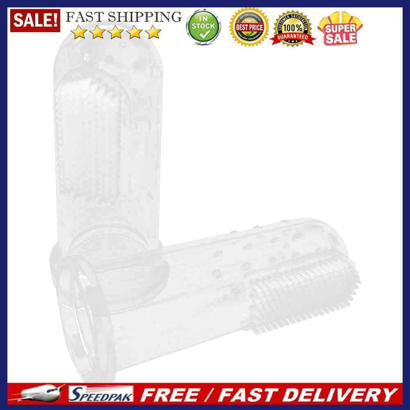 Super Soft Silicone Pet Finger Toothbrush Teddy Dog Brush Tartar Remover