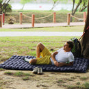 Portable Inflatable Double Sleep Mattress Camping Air Cushion (Navy Blue)