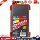 2 Layer Fishing Hook Lures Bait Box Waterproof Fishing Tackle Case (Red) Newly