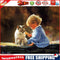 5D DIY Diamond Painting Happy Childhood Hour Cross Stitch Embroidery Mosaic