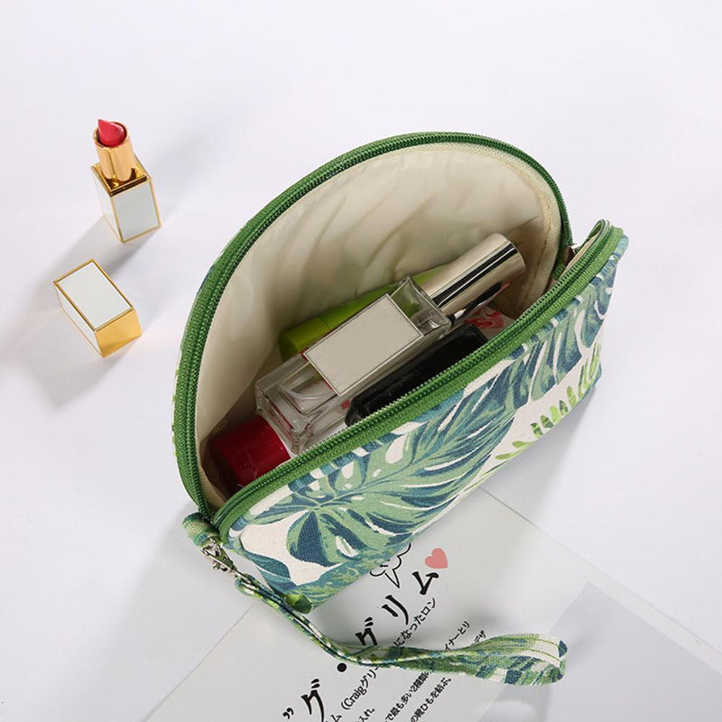 Print Cosmetic Bag Make Up Clutch Portable Travel Women Makeup Wash Storage B