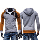 Men Long-Sleeves Spring Autumn Teenager Boy Zipper Cardigan Hoodie Sweatershi