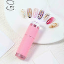 1x Nail Art Silicone Handheld Lamp Mini UV Gel Fast Dry Flashlight Lamps F5P0