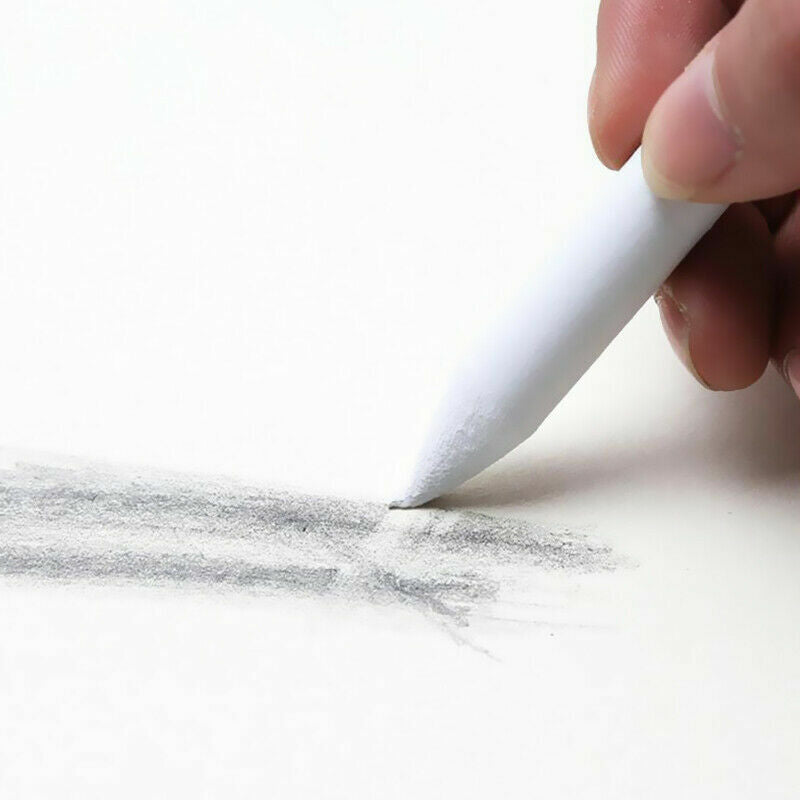 6Pcs White Pastel Charcoal Blender Stump Tortillon Drawing Pen Sketch J9G5