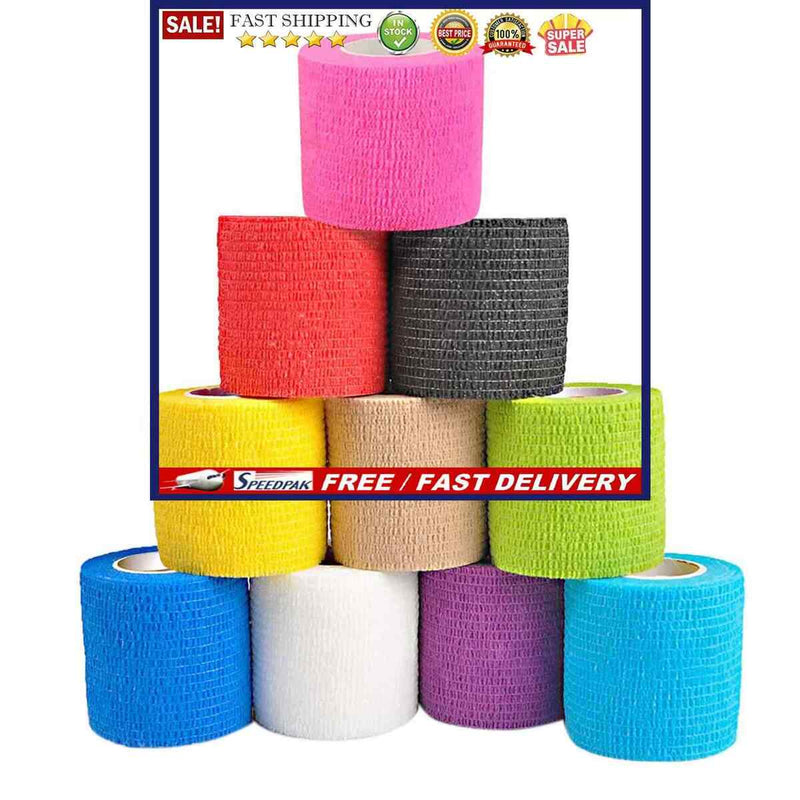 Self Adherent Wrap Bandages-Sport Breathable Wound Tape First Aid Non Woven