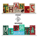 Large Size Double Sided Wooden Sign Fall and Halloween Decorations for Hom!