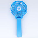 Folding Handheld Desktop Summer Cooling Fan for Travel Office Dorm (Blue)