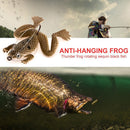 5pcs Frog Bionic Fishing Soft Lure Thunderfrog Black Fishing Bait (Brown)