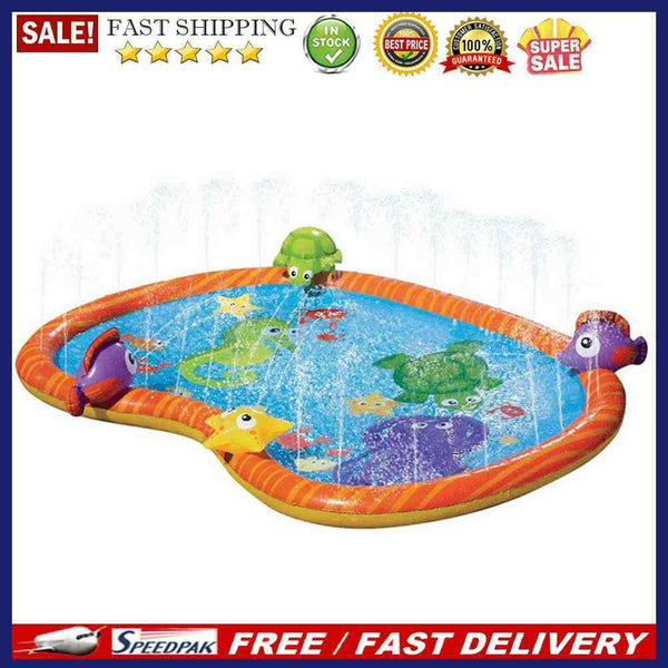 Summer Water Spraying Mat Underwater World Inflatable Water Splash Play Gam