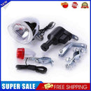 Bike Cycling Dynamo Lights Set Safety No Batteries Needed Headlight Rear