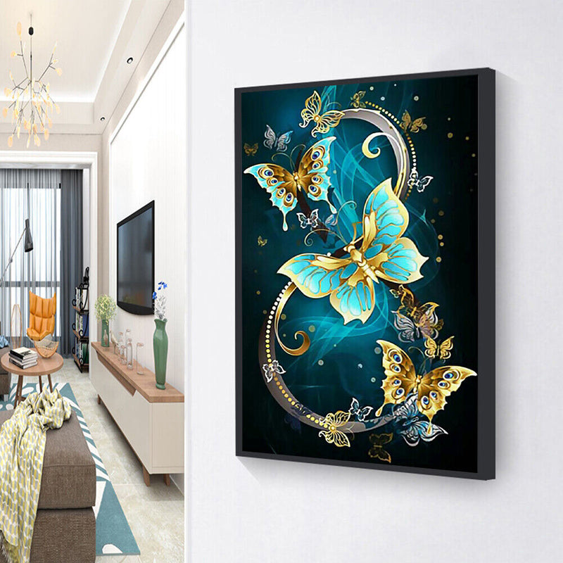 Oil Paint By Numbers Butterfly Coloring Picture Digital L487