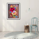 DIY Full Square Drill Diamond Painting Mosaic 5D Flowers Butterflies Kit Artw