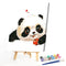 Frameless Hand Painted Digital Picture DIY Panda Paint By Numbers Wall Craft Kit