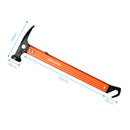 Outdoor Camping Tent Peg Hammer Steel Hiking Stakes Nail Puller (Orange) Newly