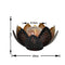 Solar Powered LED Flower Light Artificial Hollow Lotus Garden Landscape Ornament