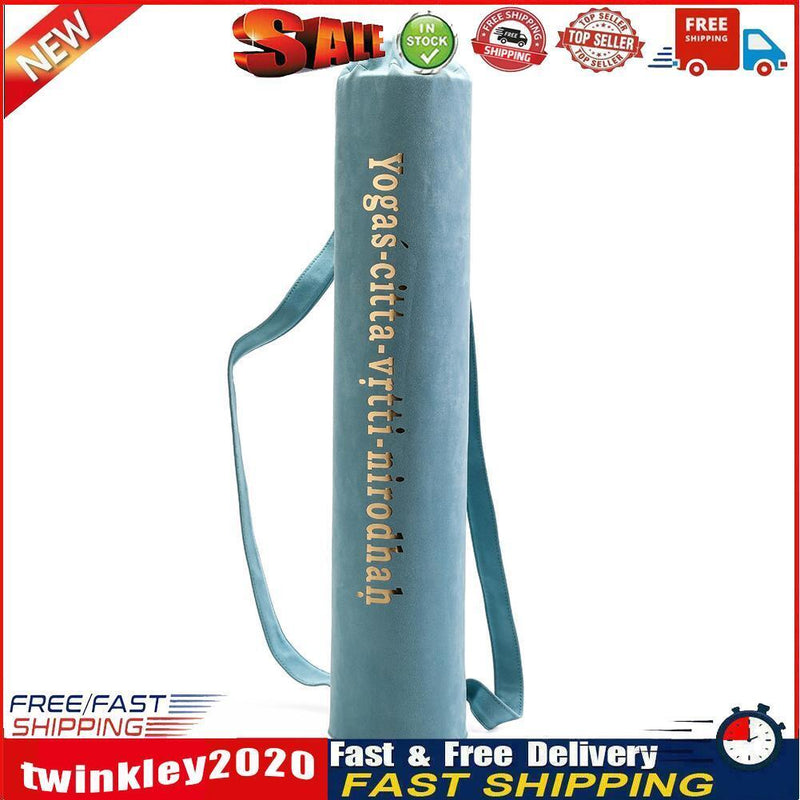 Yoga Mat Shoulder Carrier Bag Exercise Pilates Pads Backpack (Light Blue) Newly