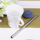 Prosperveil Straws, Premium Stainless Steel Straw Bead Milk Tea Milkshake S