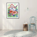 DIY Diamond Painting Bird House Full Round Drill Mosaic Art Picture Decor