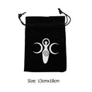 #A Velvet Tarots Cards Storage Bag Rune Board Game Card Drawstring Bags for Home